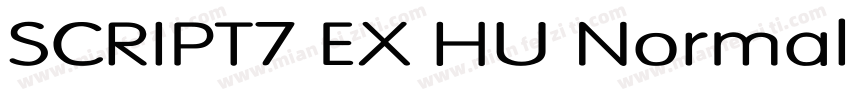 SCRIPT7 EX HU Normal字体转换